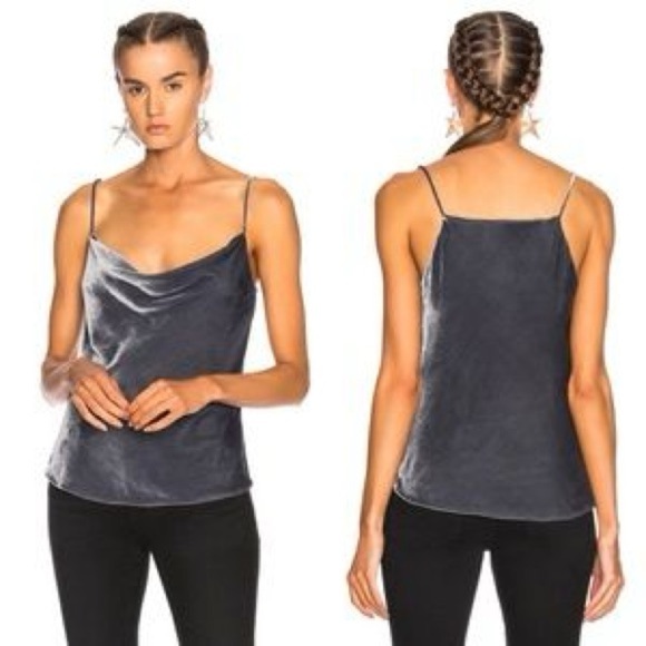 NWOT AG JEANS GIA Women's Cami Top in Silver SZ M - Picture 3 of 8